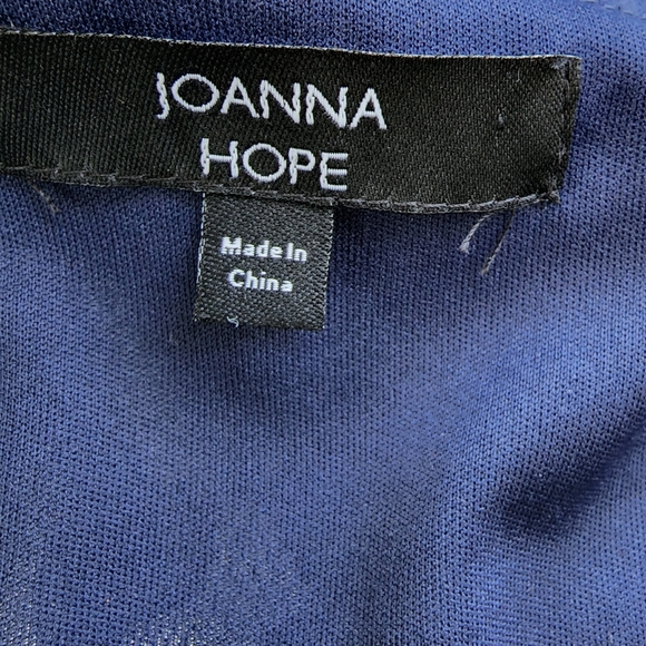 Joanna Hope Navy Blue Sheer Short Sleeve Lace Sweetheart Mermaid Maxi Dress - Picture 9 of 16